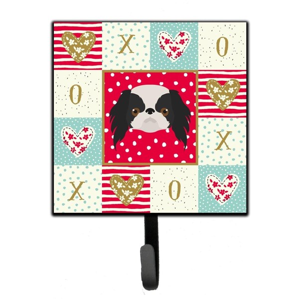 Carolines Treasures 4.25 x 1 x 7 in. Japanese Chin Love Leash or Key Holder CK5209SH4 - main